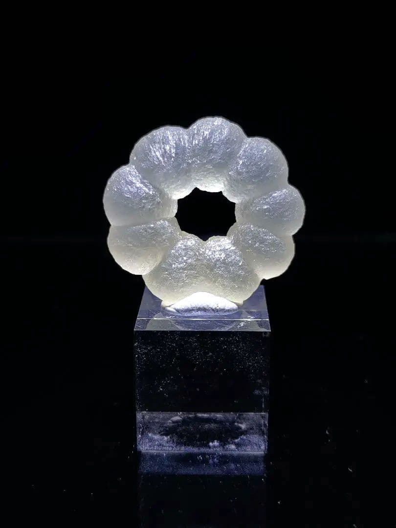 【美形】 フローライト リング ポンデリング インド産 原石 鉱石 標本 ②