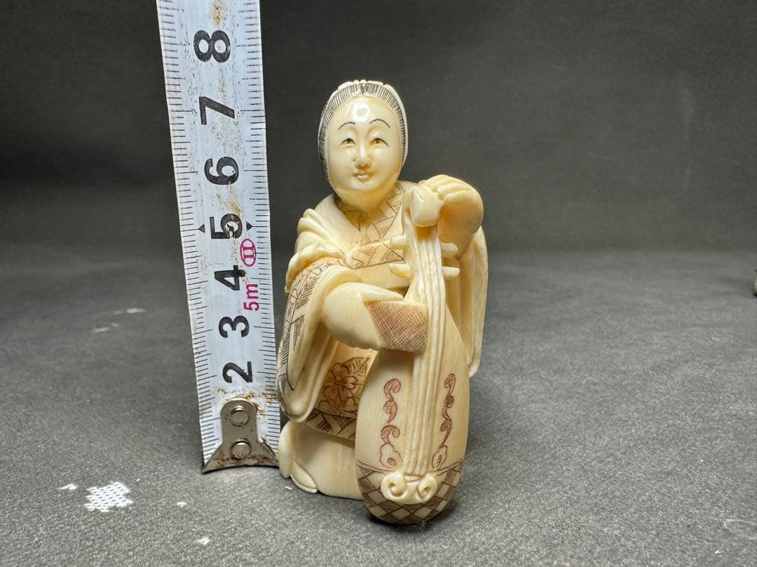 極上　天然素材　七福神　置物　根付　　アンティーク　和彫　骨董　飾り物　古美術品