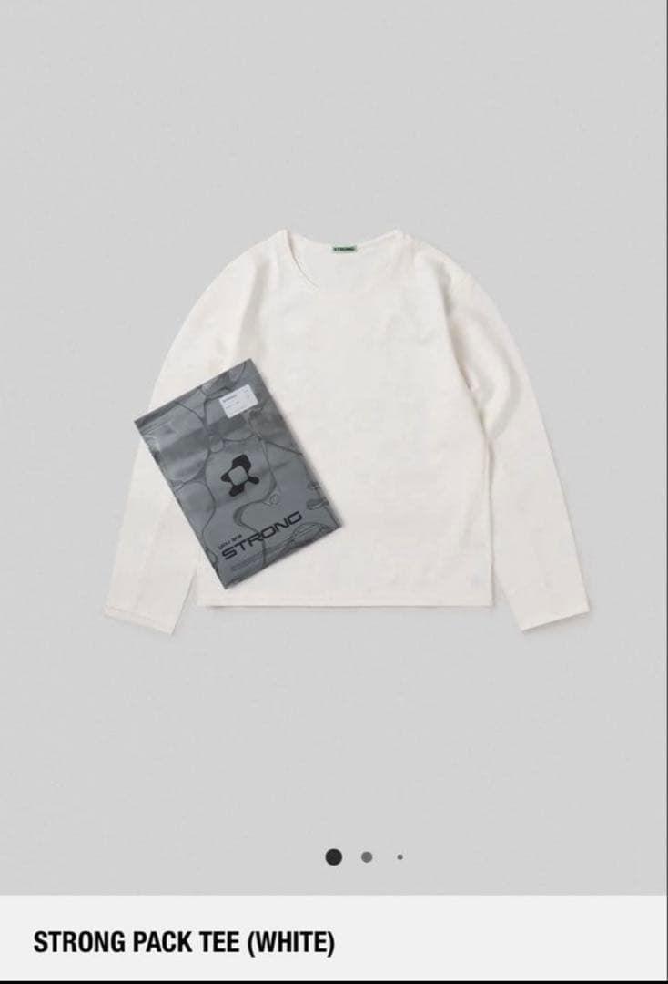 STRONG PACK TEE WHITE Sサイズ