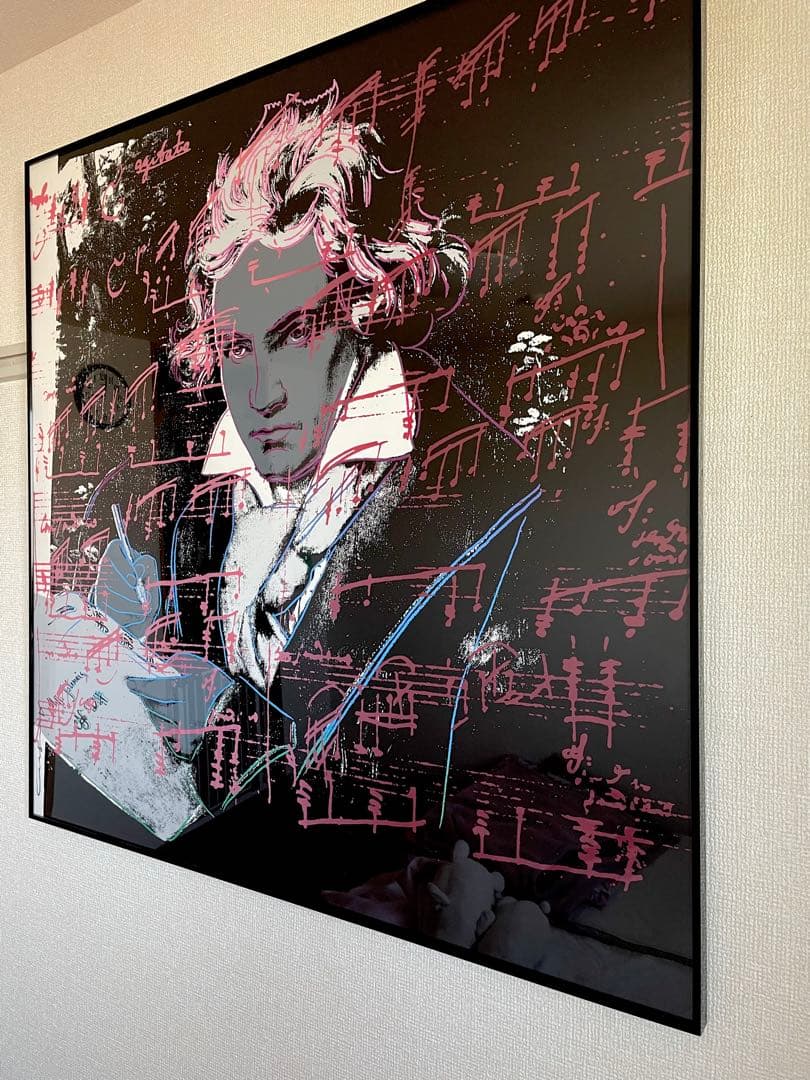 Andy Warhol ベートーヴェンBeethovenシルクスクリーンPINK