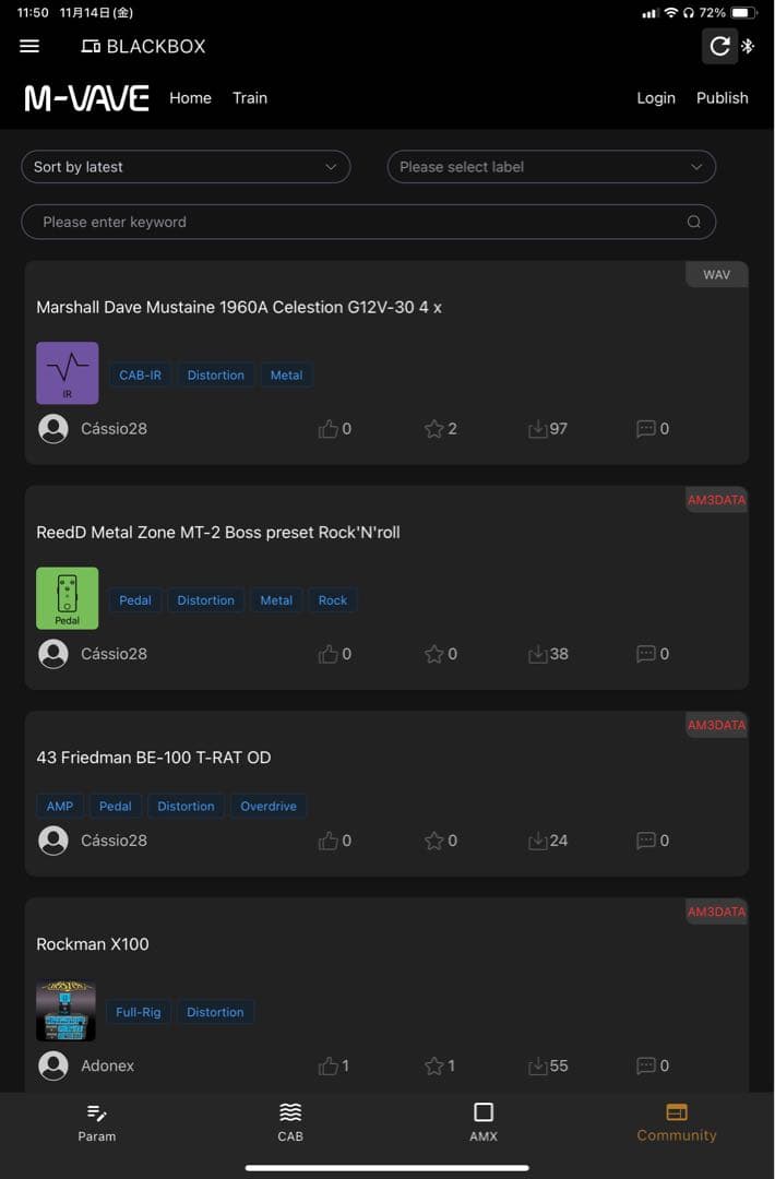 【新品未使用】M-VAVE ANNBLACKBOX IR AMPモデリング
