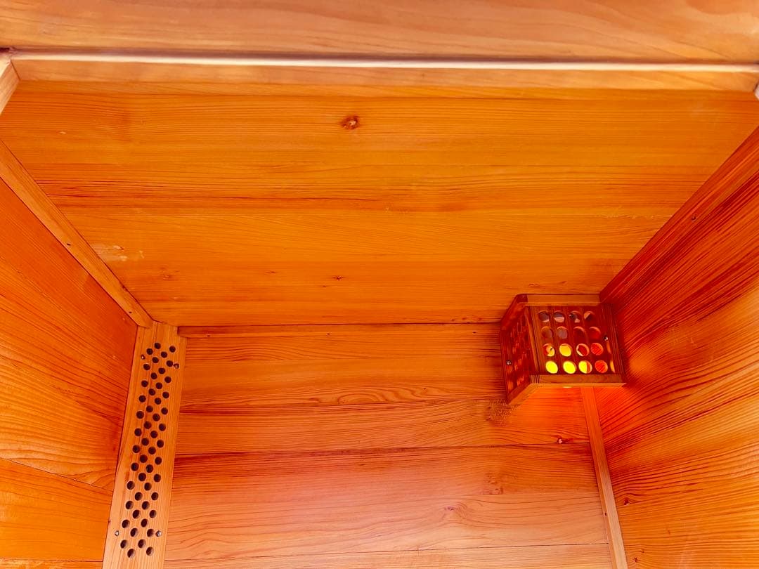 木製コンパクトサウナ 温度調節機能付き