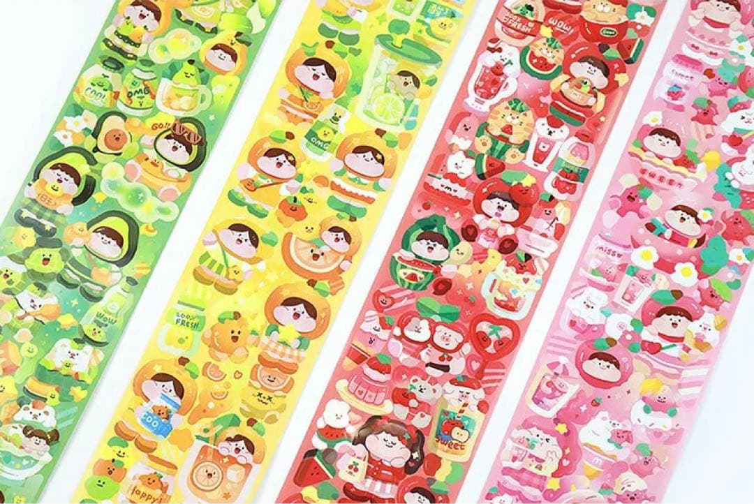 【4巻セット】Meatball 肉球新作 フルーツシリーズ 海外シール