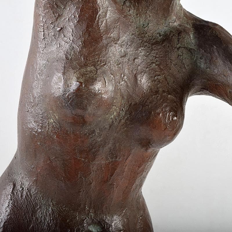 彫刻家　雨宮敬子作　ブロンズ　裸婦像　女性像　約4.97㎏　M　R9305B