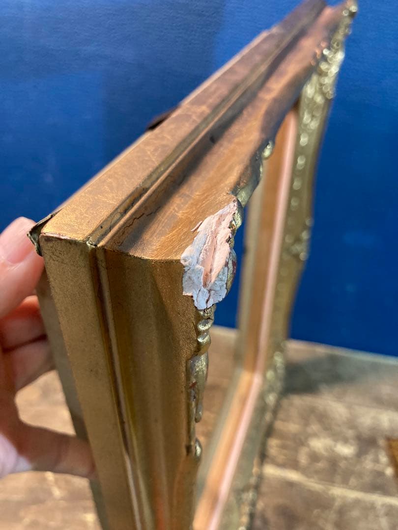 額縁　ゴールド　アンティーク調　壁掛けインテリア　ヴィンテージ　ヨーロピアン風