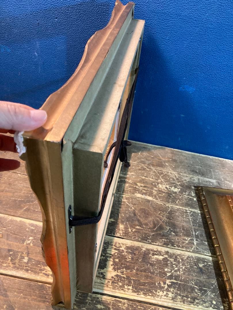 額縁　ゴールド　アンティーク調　壁掛けインテリア　ヴィンテージ　ヨーロピアン風