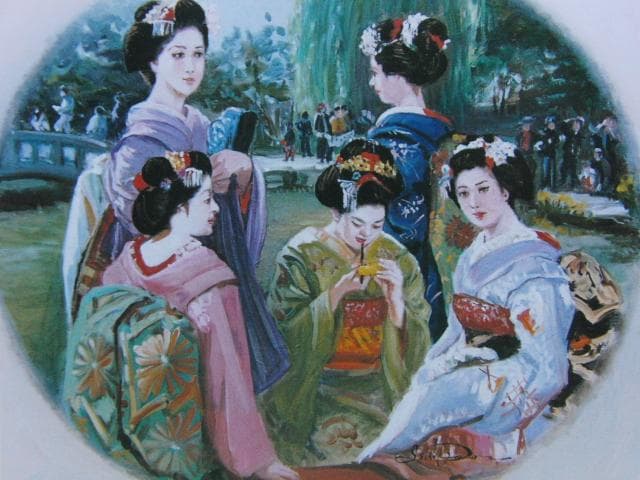 石川善一、群像、希少な画集より、新品高級額・額装付、状態良好