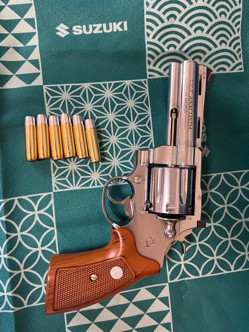 マルシン　コルトアナコンダ4インチ　xカートリッジ　予備カートリッジ6本付属