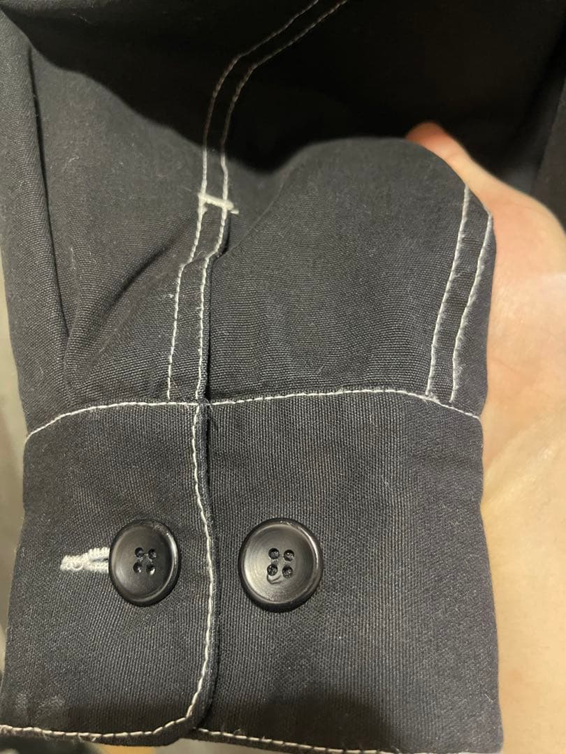 AlexanderLeeChang ブラックジャケット ホットドッグ刺繍