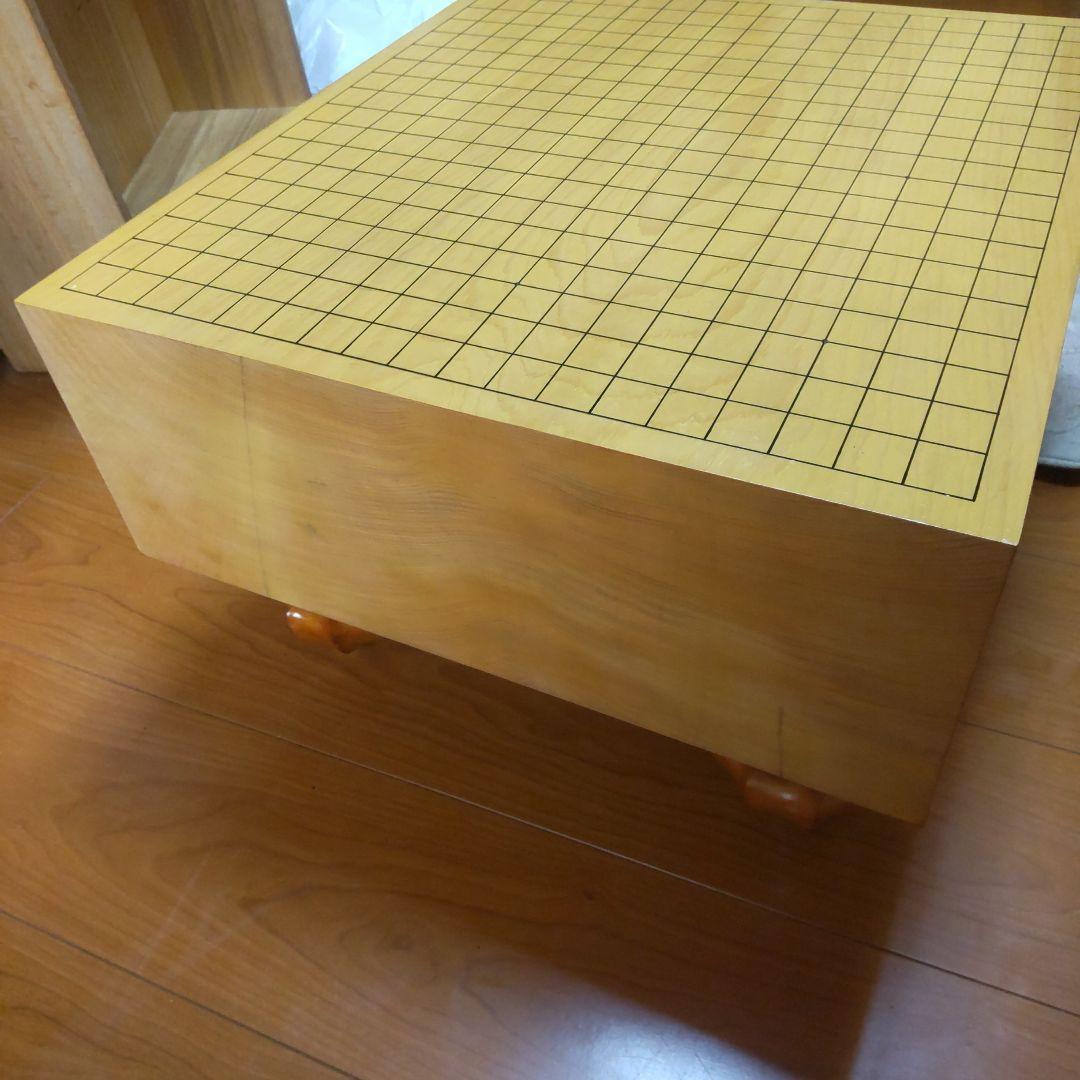 ★日本産本榧脚付き碁盤5.4寸　木裏板目17kg