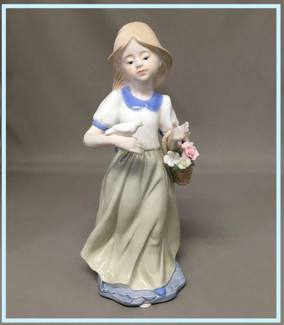 【新品・未使用】 陶磁器　人形　のどか