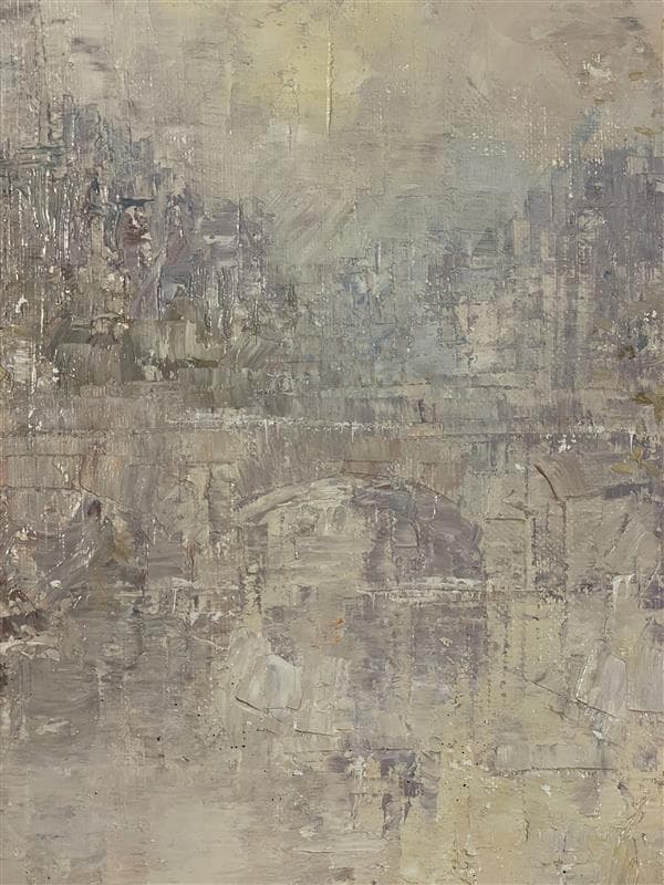 「真作」作者不明　風景画　油彩画　額装　サイン有り　F10号