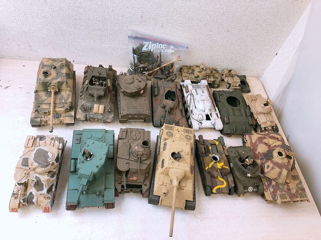 ②戦車・ミリタリープラモデル大量まとめ売り ジャンク 軍用車両 パーツ多数