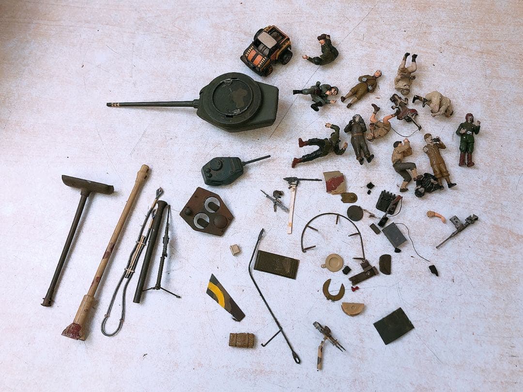 ②戦車・ミリタリープラモデル大量まとめ売り ジャンク 軍用車両 パーツ多数