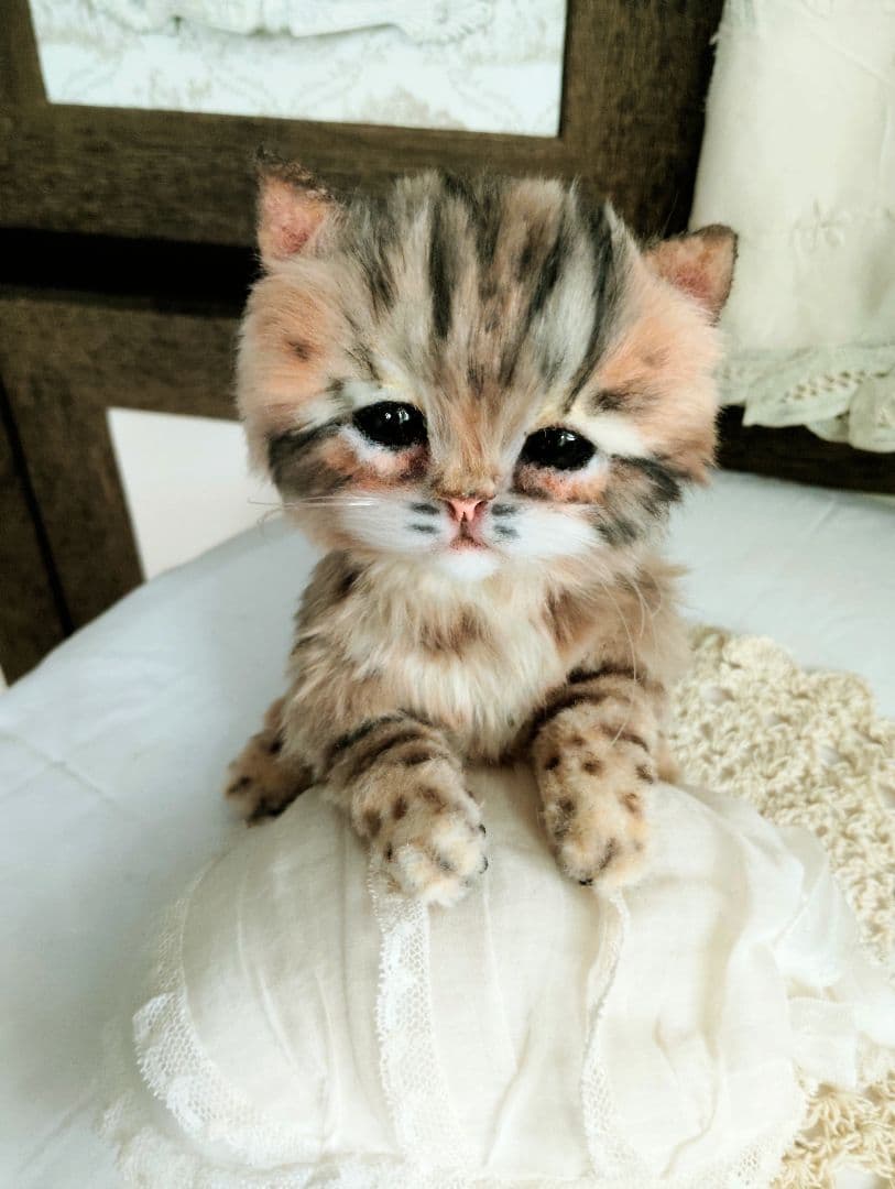 ヤマネコベビー❤子猫ちゃん♡アートドール♡ぬいぐるみ♡