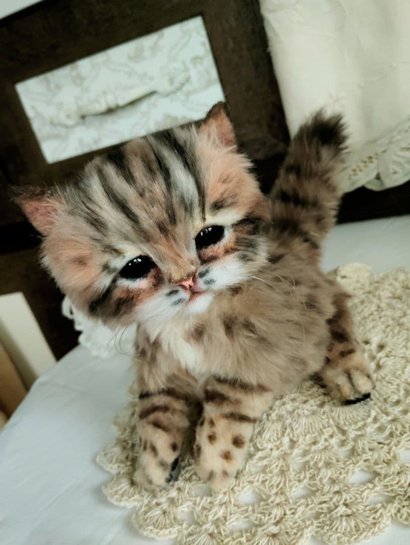 ヤマネコベビー❤子猫ちゃん♡アートドール♡ぬいぐるみ♡