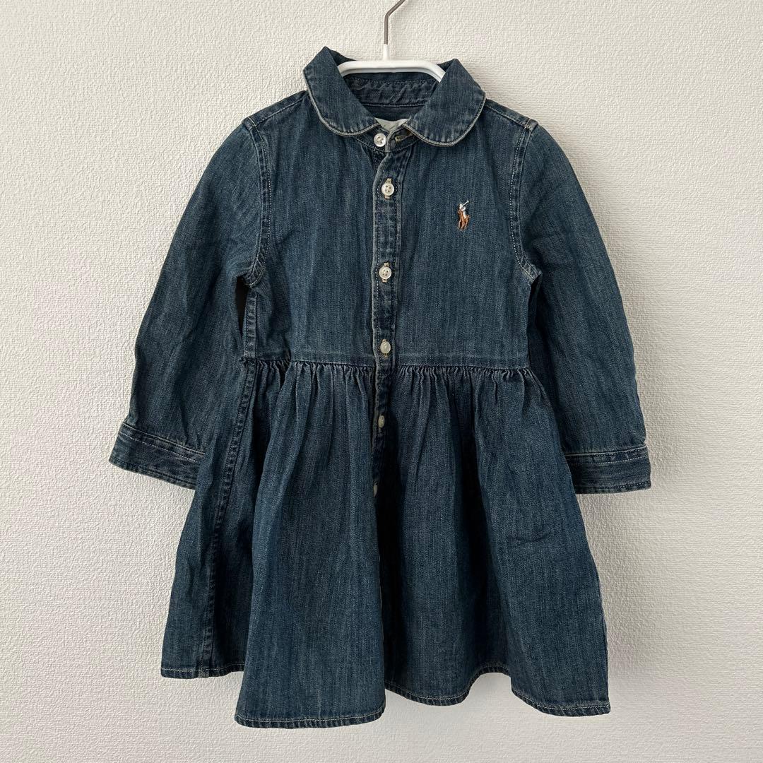 【新品】ラルフ・ローレン ベビー デニムワンピース