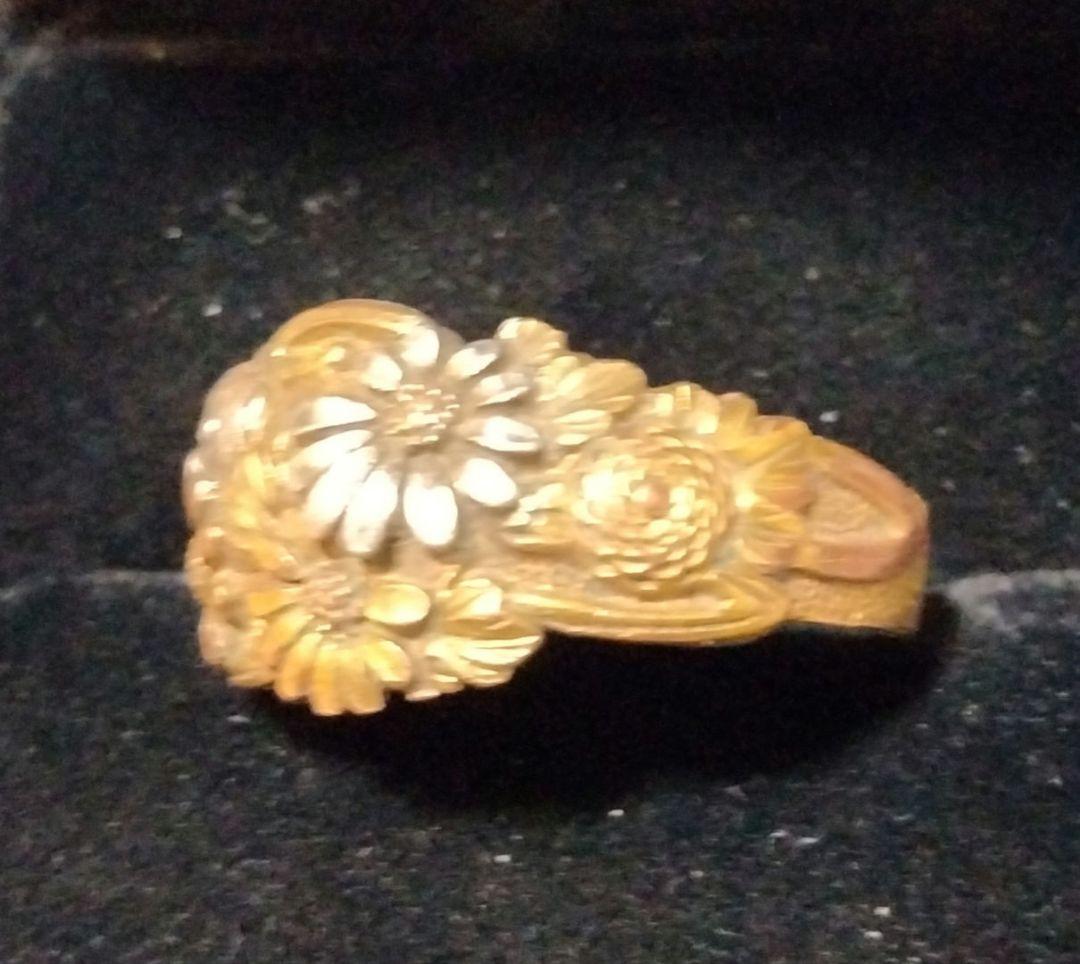 デザイン かまぼこ 細工 リング アンティーク サイズFREE