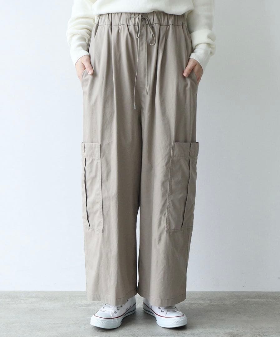 yuni ユニ　カーゴパンツ　ウエストゴム　ゆったり