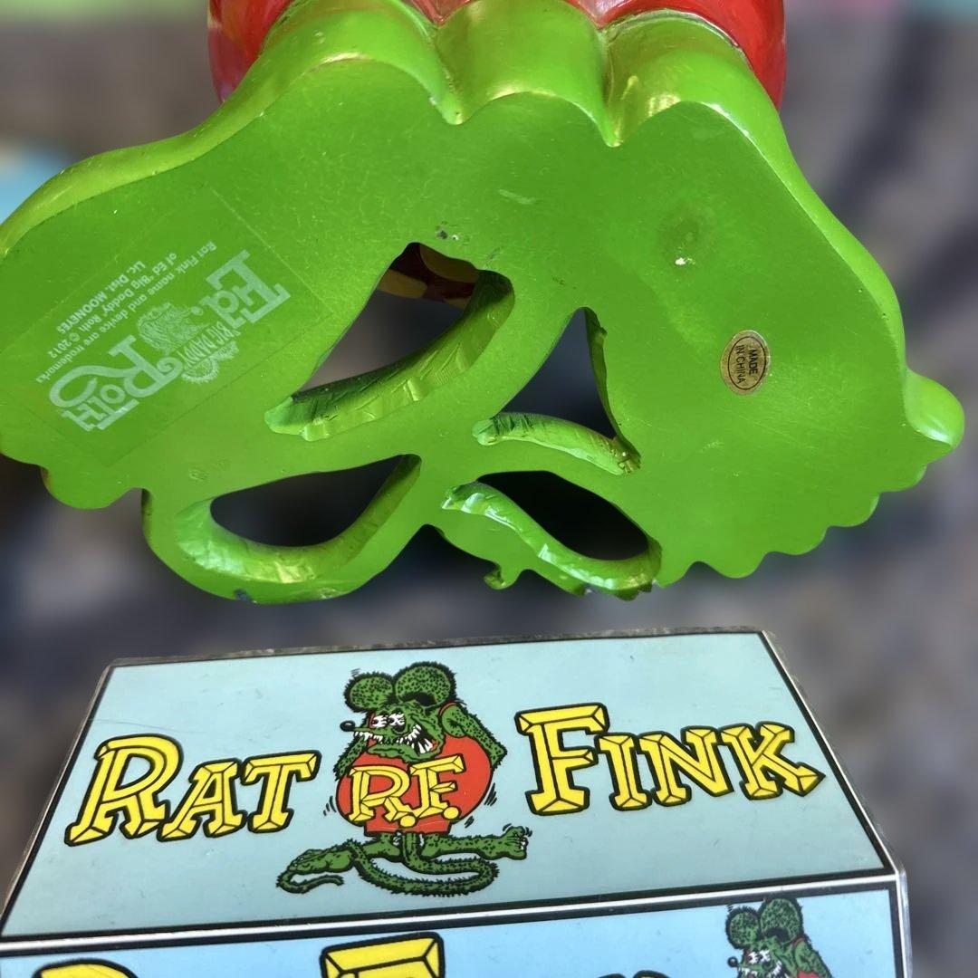 Rat Fink 30cmフィギュアと、うちわとお香