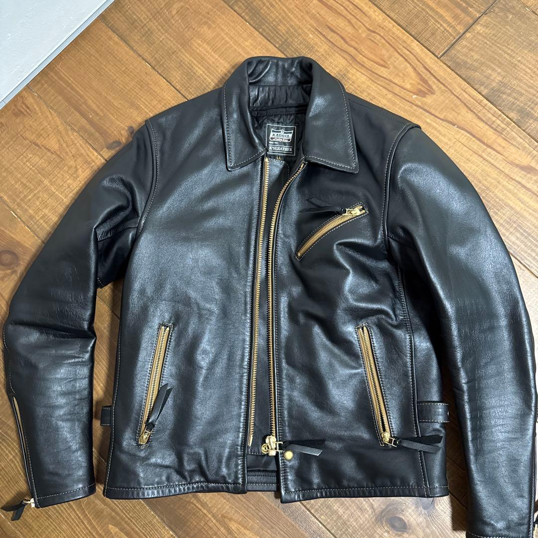 KADOYA レザージャケット　LL 牛革　ライダース