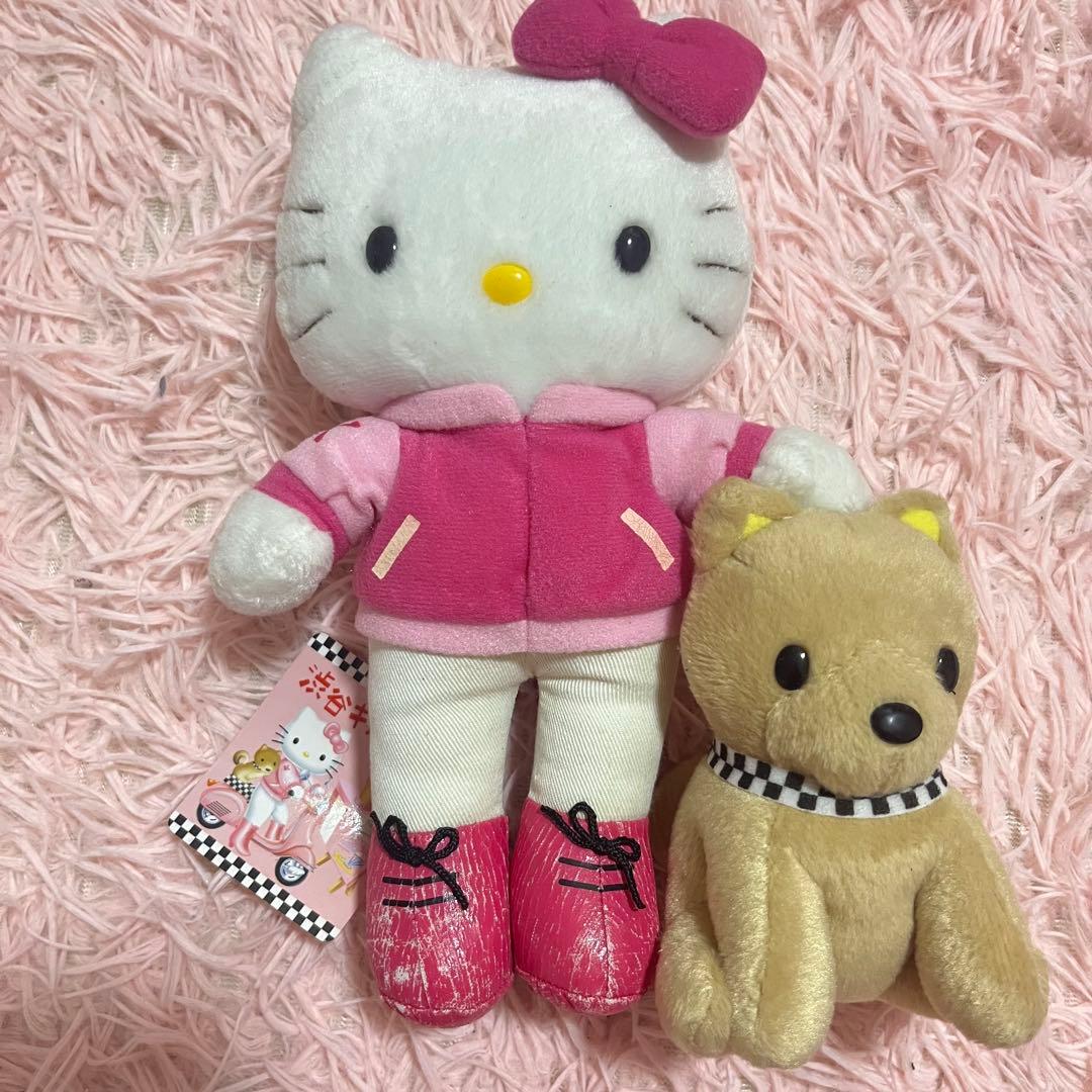 渋谷キティ物語 ぬいぐるみ&マスコットキーホルダー 2点セット