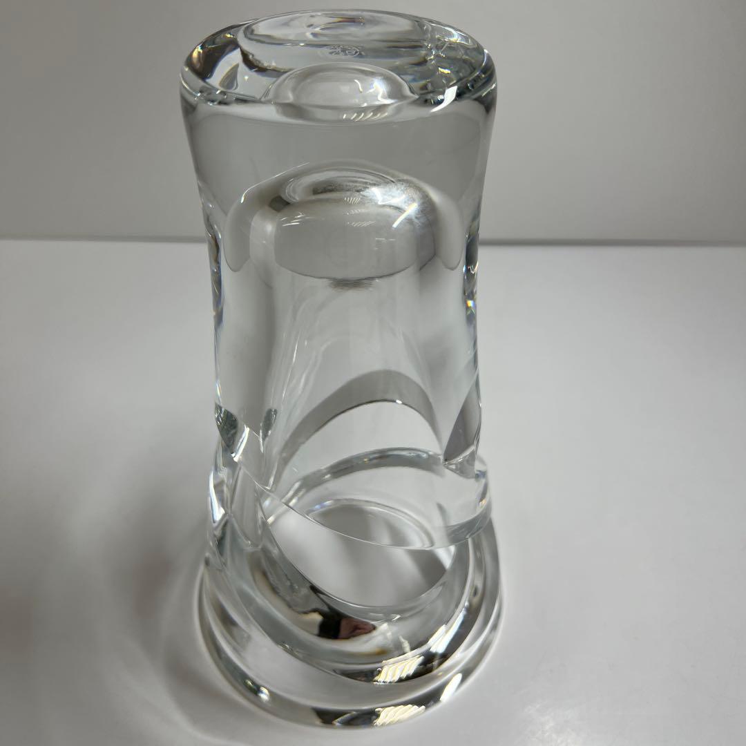 バカラ　トルネード　花瓶　高さ22.8㎝　東Y7-1119☆1Fトトコ