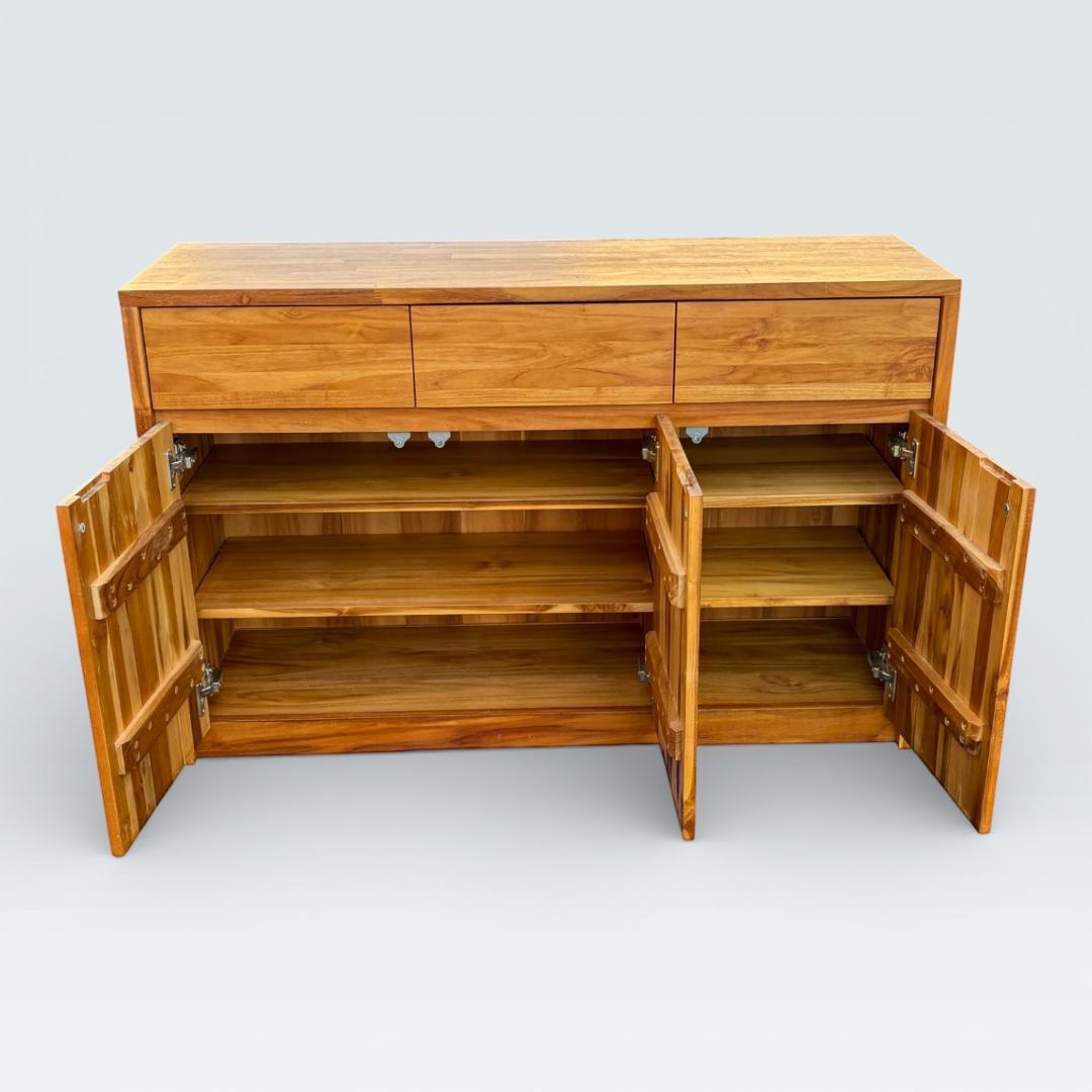 廃盤希少 unico ウニコ BREATH チーク材 キャビネット サイドボード