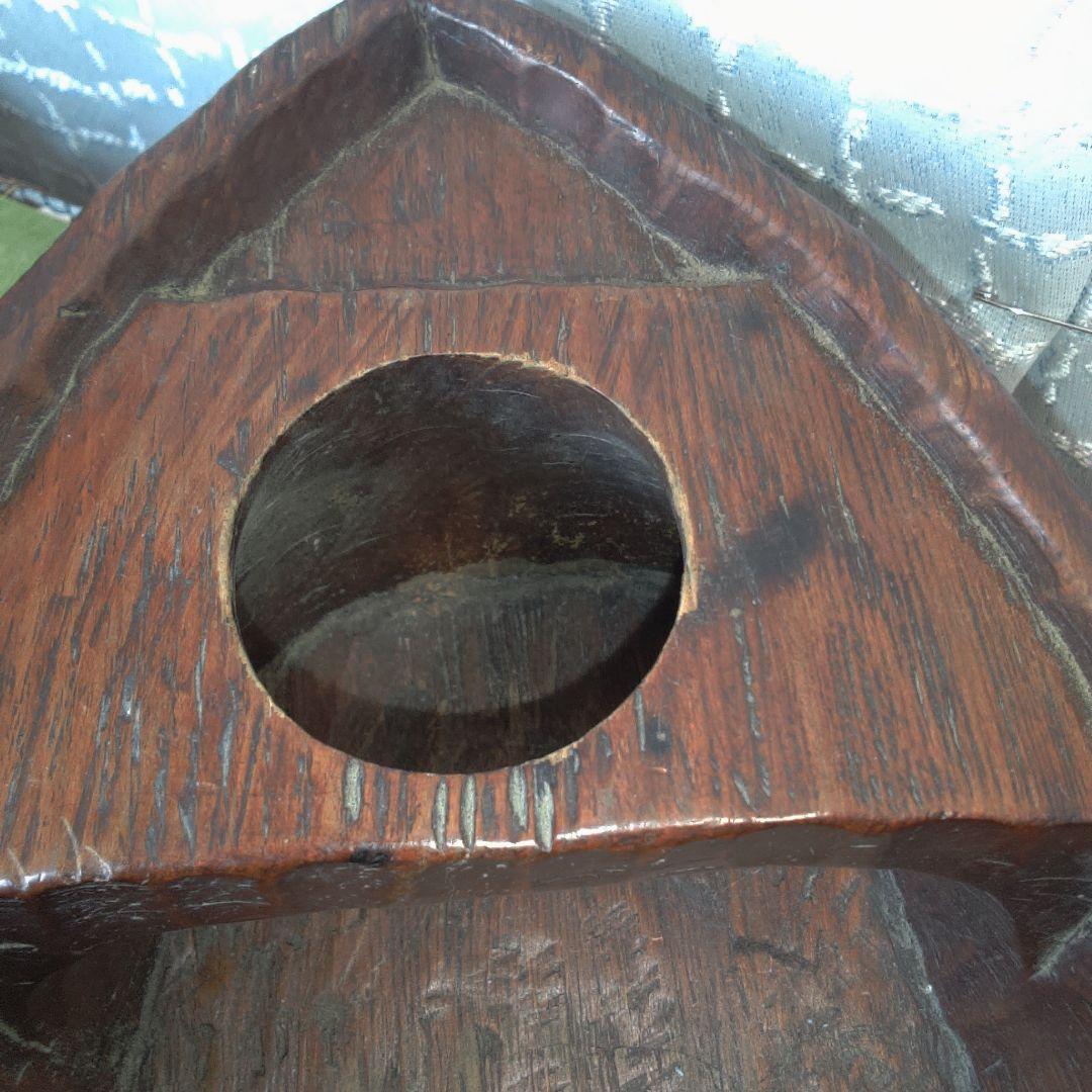 一刀彫？ 花生け？ 骨董 美術 アンティーク