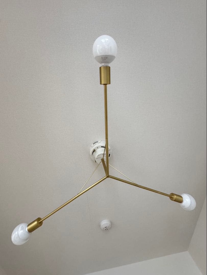 モダン シーリングライト 3灯 ゴールド