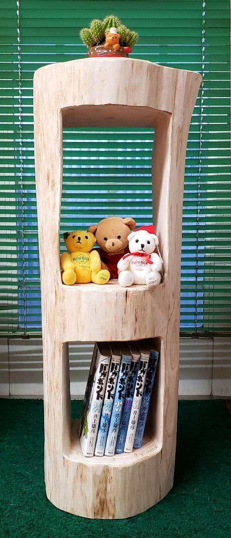 檜根元丸太オブジェ台　 78cm 12月16日まで金額