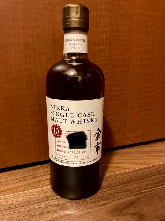 余市シングルカスク10年　6本セットになります。