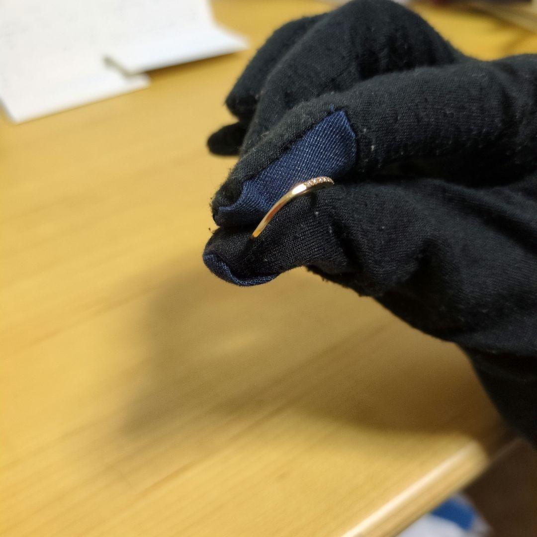 agete 18K ダイヤモンドリングと10K ダイヤモンドリング 7号