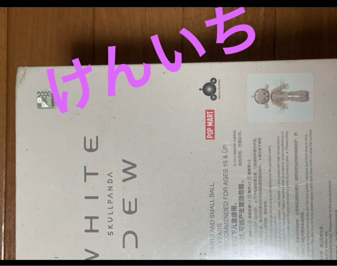 SKULLPANDA WHITE DEW アクションフィギュア Popmart