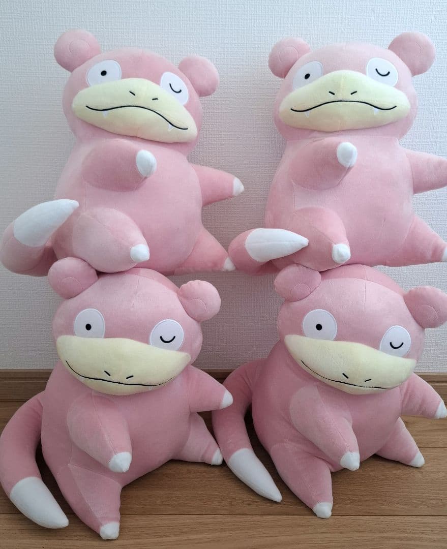 めちゃもふぐっと　ほぺぴた ぬいぐるみ　ヤドン　4個セット　ポケモン　まとめ売り