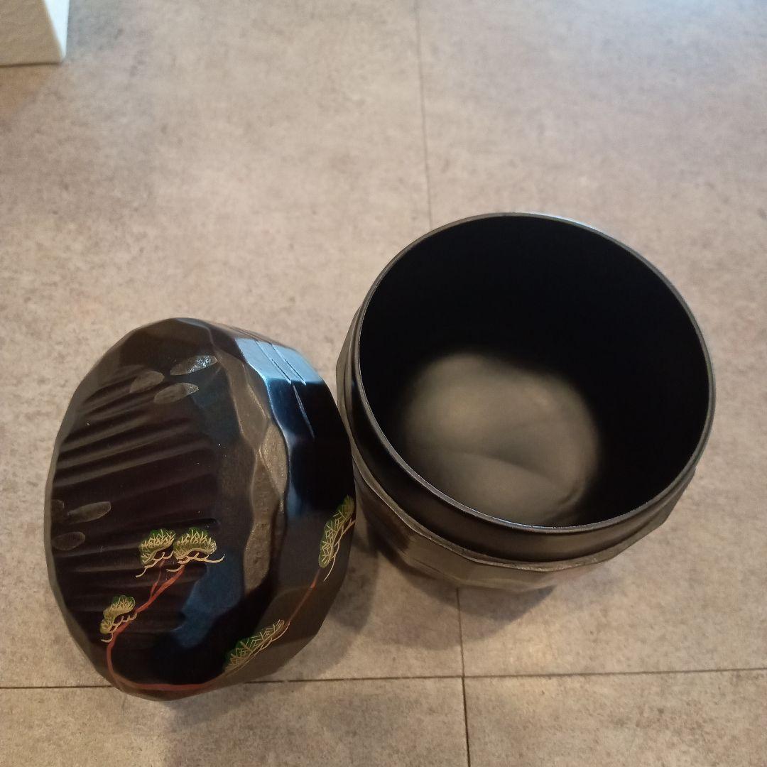 裏千家 鵬雲斎 好み 折溜 松に雲の絵 大棗 茶道具 正月 1月 棗