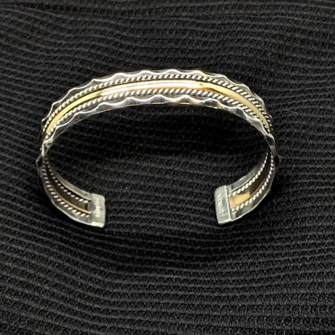 【極美品】Navajo Tahe バングル／12K GF×SV925／即日発送