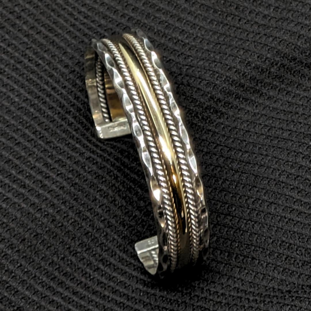 【極美品】Navajo Tahe バングル／12K GF×SV925／即日発送