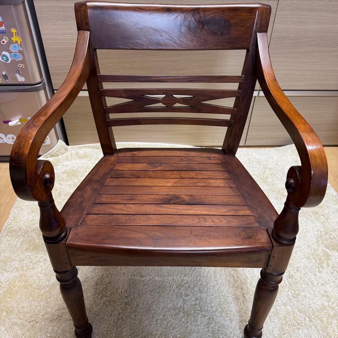 【希少】アームチェアー ブラウン アンティーク