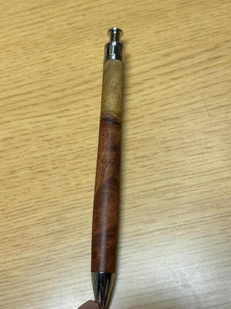 工房楔　花梨紅白　瘤杢　こぶ杢　シャープペンシル　0.5ミリ