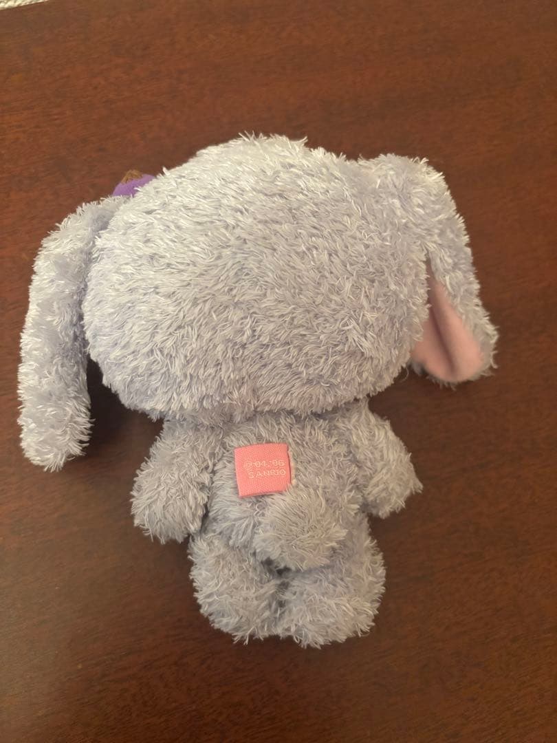 サンリオ　シュガーバニーズ ブルーベリーうさ　ぬいぐるみ　刺繍入り