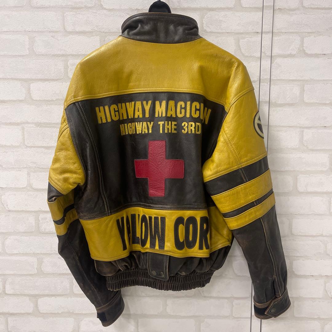 イエロー コーン YeLLOW CORn 牛革 レザー ライダース ジャケット
