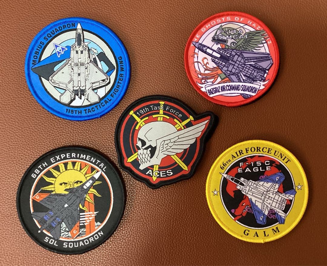 エースコンバット コレクション パッチベルクロ ワッペン 5セット
