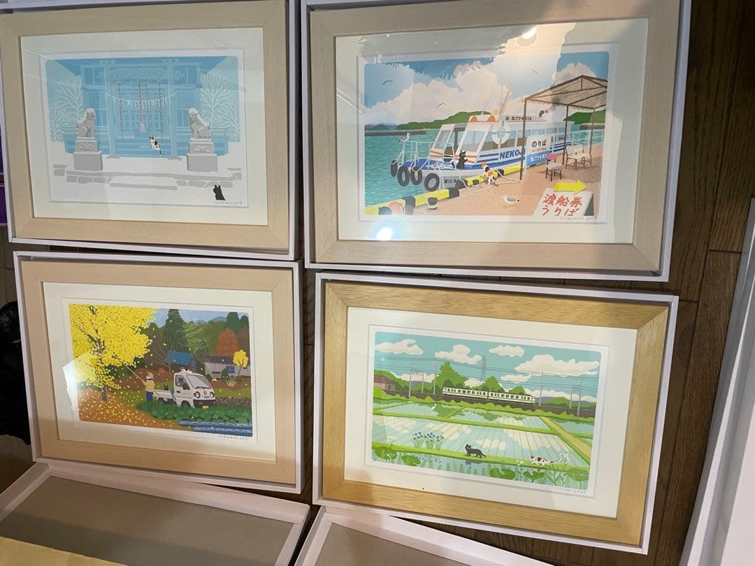 たびねこ　森俊憲　絵画生活　16枚セット