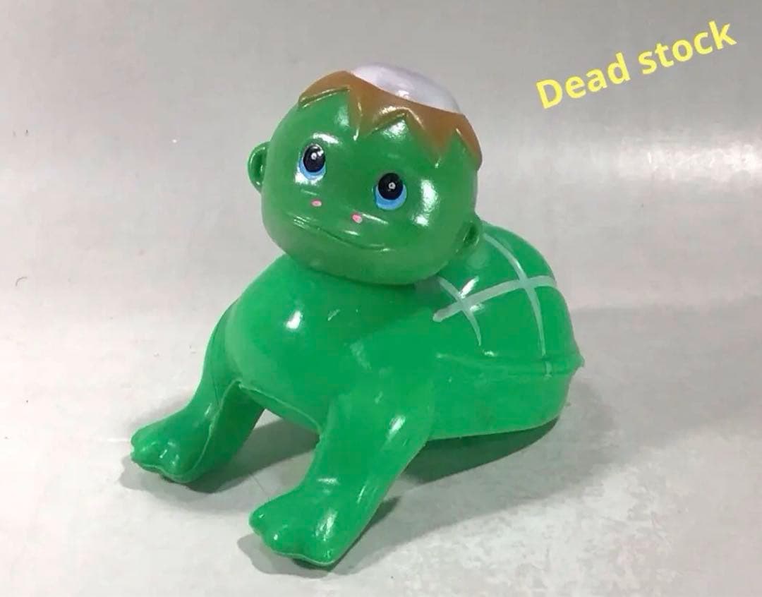 昭和レトロ ハイハイ 河童 赤ちゃん 人形 妖怪 お化け 駄玩具 ソフビ ①