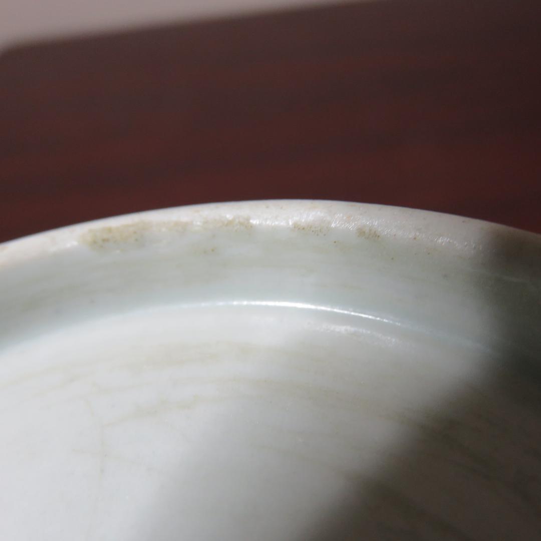 小皿 松竹梅 染付 丸窓 3枚 明治 大正