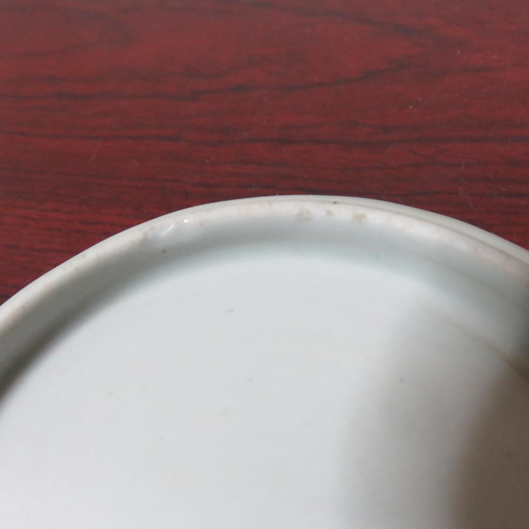 小皿 松竹梅 染付 丸窓 3枚 明治 大正