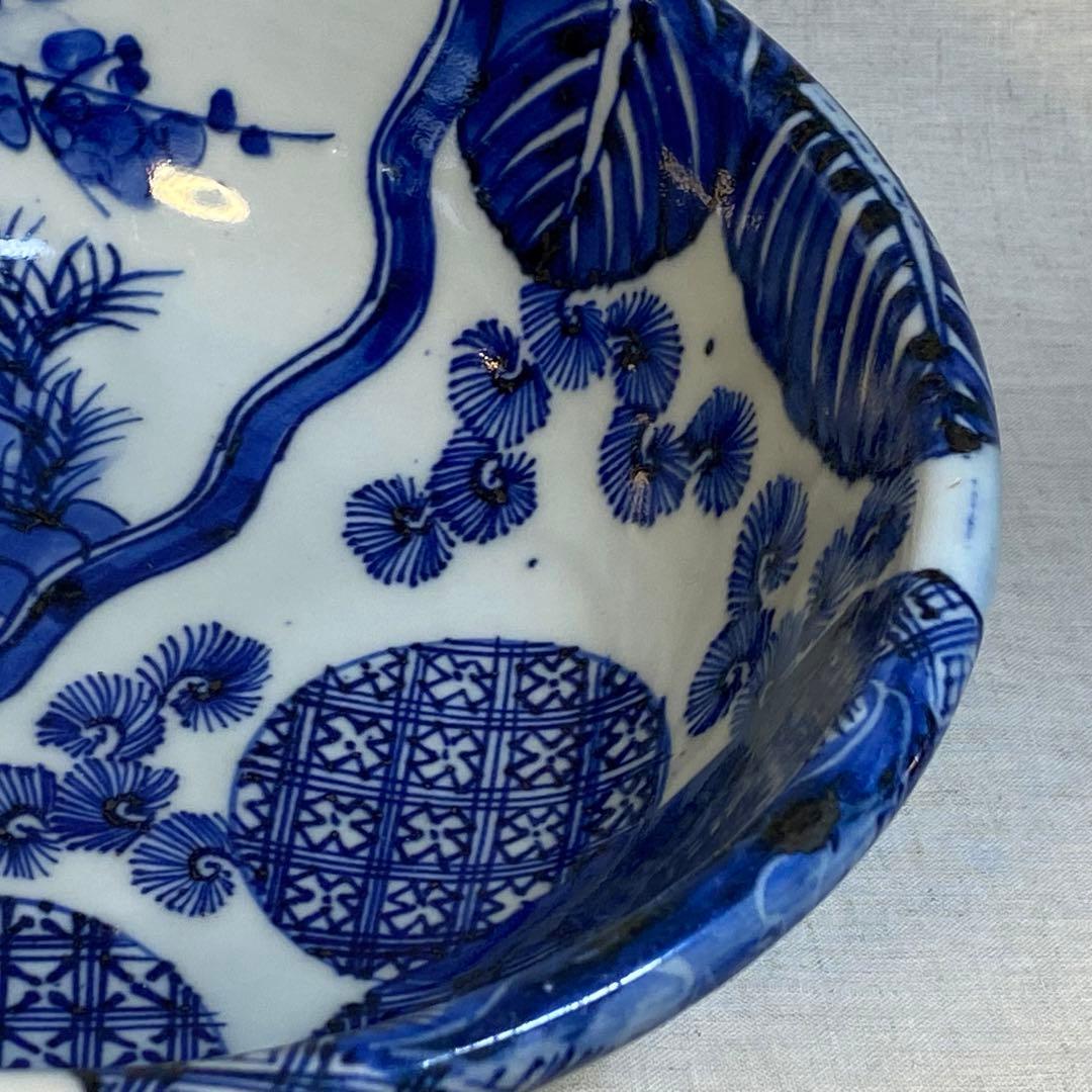 伊万里　古伊万里　中鉢　鉢　松竹梅文　染付