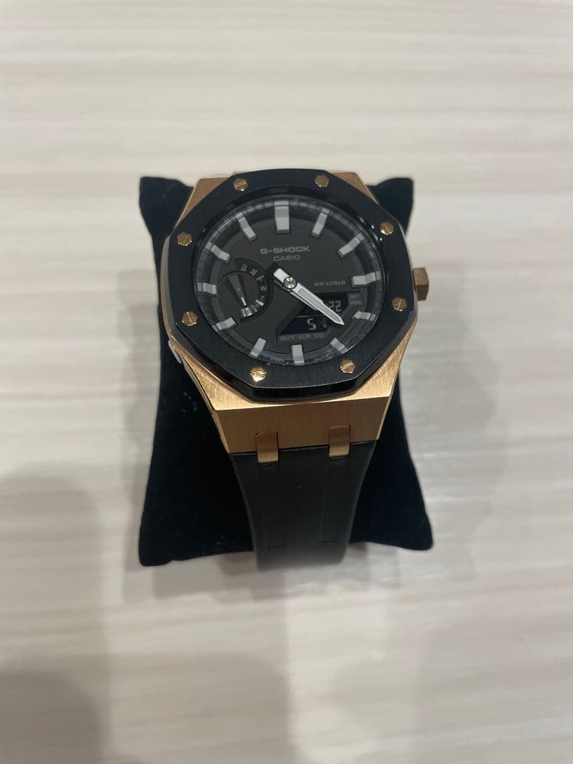 G-SHOCK カシオーク GA-2100ブラック/ゴールド ラバーベルト 時計