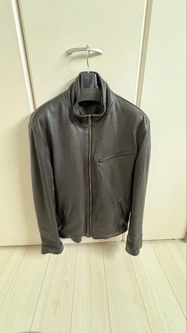 レザー シングルライダースジャケット Lサイズ 皮の館